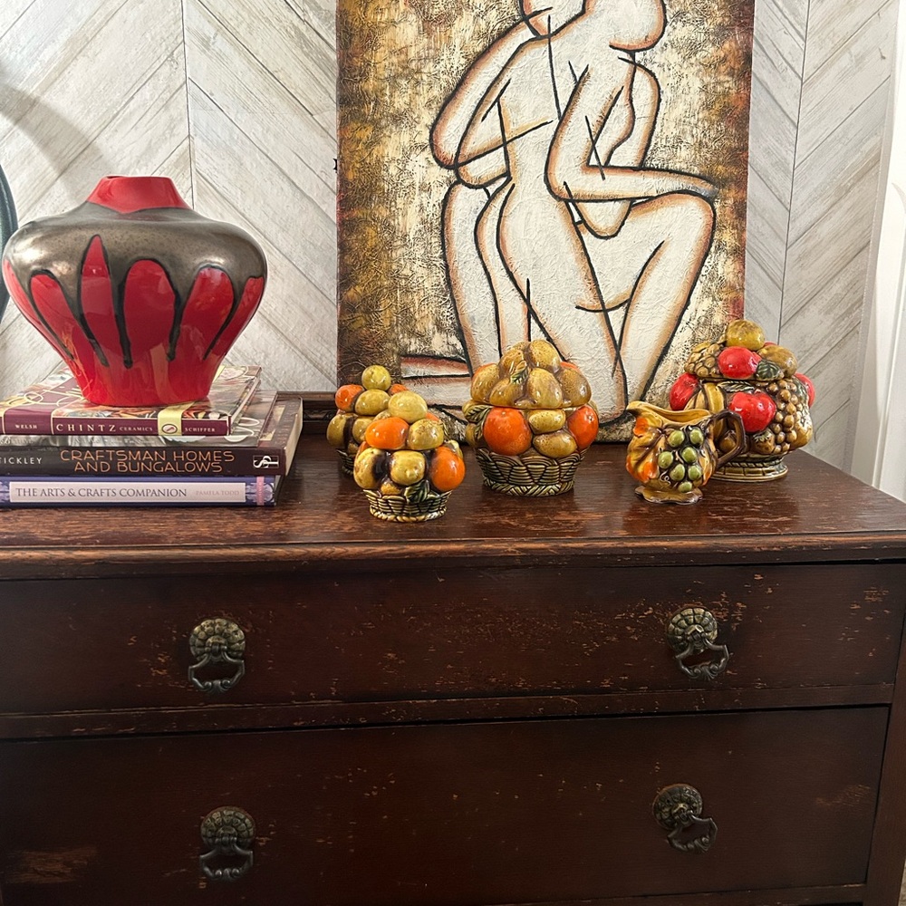 Haeger like new red and copper drip vase - Picture 3 of 6